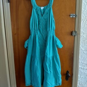 April Cornell Turquoise Sleeveless Top